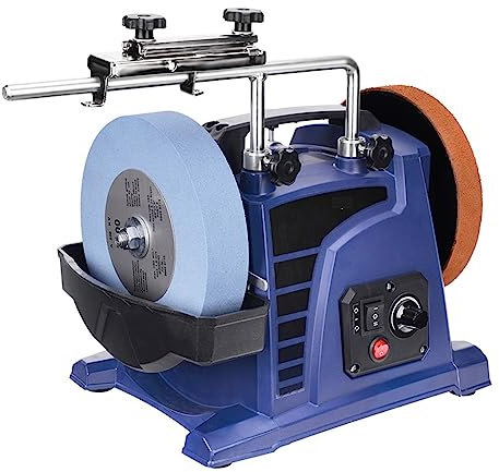 Levigatrice da banco H8 Affilacoltelli raffreddato ad acqua a bassa velocità da 8 pollici for utensili for la lavorazione del legno for uso domestico Coltelli for incisioni Scalpelli Affilacoltelli el