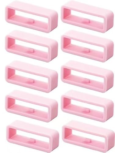 Watch Strap Loops,10 PCS Silicone Watch Band Holder Replacement Watch Strap Keeper Smartwatch Band Retainer Loop 20mm Watch Fastener Rings