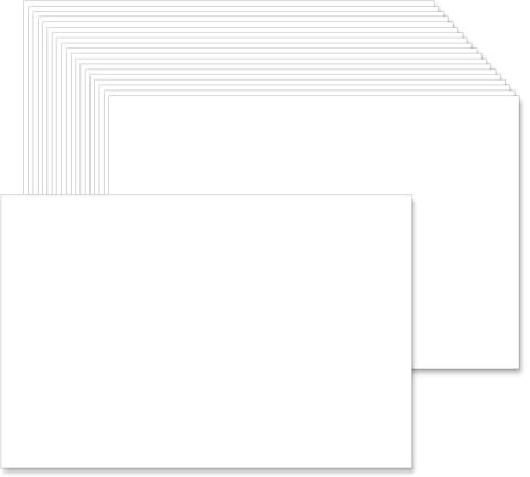 4 x 6 White Cards Blank (Set of 100) - Thick, Heavy Card Stock for Post Cards, Photo Paper Invitations, Greeting, Note, Thank You, Index Cards - Plain for Writing, Stamping, Printing, Art, DIY Making