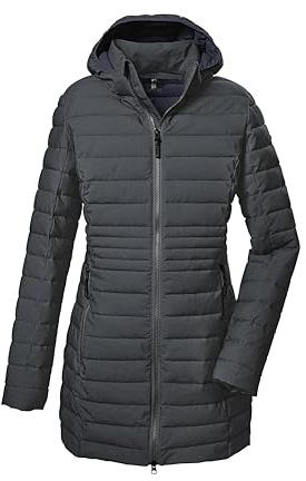 G.I.G.A. DX Donna Parka trapuntato/funzionale con cappuccio senza zip GW 14 WMN QLTD PRK_Bacarya, rauchblau, 42, 42300-000