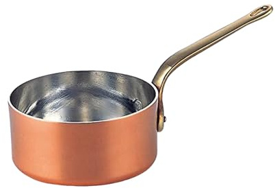 Japanese Copper Sauce Pan - Wadasuke Puchi Pan - 2.76 in - Gas and Oven Safe - Made in Japan
