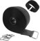 AUMAYCO 5m x 5cm Reusable Cable Ties with 10 Metal Buckles, Adjustable Fastening Cable Straps, Cuttable Hook and Loop Strap for Office, Home Wire Tidy, Cable and Wire Organiser