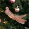 Weihnachtsbaum-Vogeldekoration, Glitzer-Vögel zum Basteln und Dekorieren, leichtes Design mit sicherer Clip-Befestigung (Rosa)