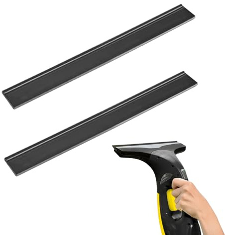 2PCS Replacement Rubber Lips for Karcher Window Vac Blades Glass Cleaner Replacement Lips 280MM Window Squeegee Window Cleaning Squeegee Compatible with WV1 WV2 WV5 WV50 WV55 WV60 WV75