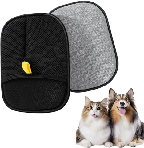 KLINNA 1 Guantes antiestáticos para el Cuidado del Pelaje para Gatos y Perros, quitapelos para Mascotas, Guantes para Limpiar el Pelo Suave y Saludable, Masaje, Limpieza de Ropa de sofás Carpetas