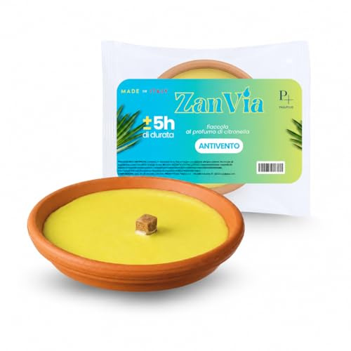 Palucart candela citronella candele per esterno in coccio di terracotta 15 cm set da 10 pezzi giardinaggio antizanzare feste ed eventi