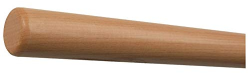 TIBU Buche Holz Handlauf Geländer 30-500cm Wandhandlauf Wand Treppe Stange Griff, Länge 200 cm und Enden Radius gefräst