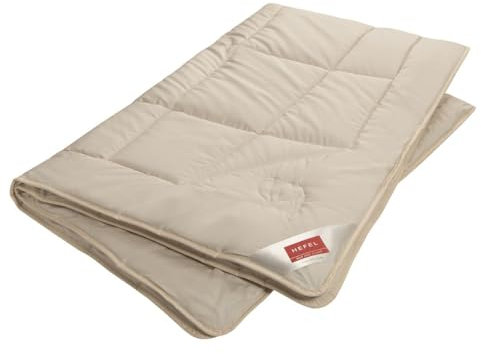 HEFEL Camel Dream - Manta de pelo de camello natural para todo el año, 360 g/m², 155 x 220 cm