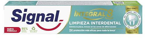 Signal Pasta de Dientes Integral 8 Limpieza Interdental Con ingredientes de origen natural 75 ml x1