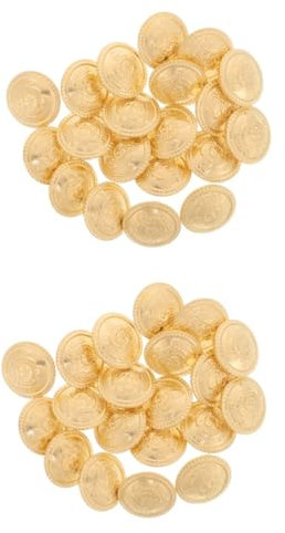 40 Stk Retro-metallknöpfe Knopf Für Strickjacke Knopf Für Kleidung Anzugknöpfe Modische Nähknöpfe Vintage-knöpfe Nähknopf Zum Basteln Mantelknöpfe Stabile Knöpfe Golden Kupfer SEWACC