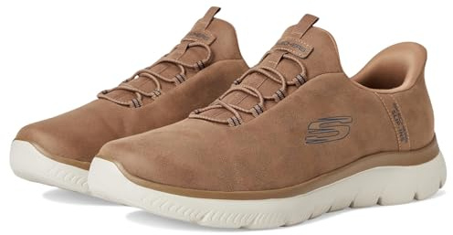 Skechers Summits Korlo Baskets à Enfiler Mains Libres pour Femme, Whiskey, 42 EU