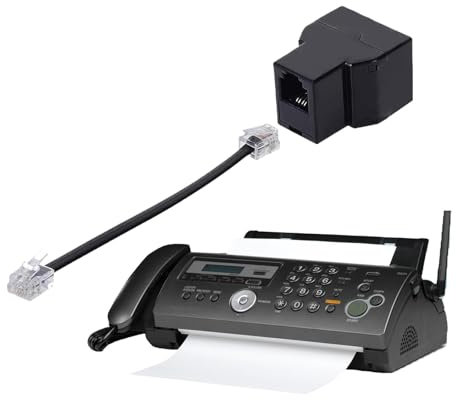 Diviseur de câble téléphonique, répartiteur de ligne téléphonique, séparateur de combiné fixe, doubleur de prise téléphonique, partageur de câble téléphonique 2 Adaptateur de division de ligne