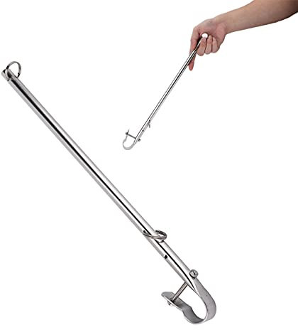 ZDETGU Boat Flag Staff Flag Pole Flag Holder 15.7in Stainless Steel Rail Hardware Fittings for Ships Yacht with Marine Grade 304 Stainless Steel