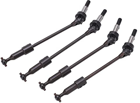 KIMISS Juego de Eje de Transmisión CVD de Metal RC, 4 Uds. para HSP 94118, 94111, 94107, 94170, Piezas Mejoradas para Eje de Transmisión de Coche RC 1/10