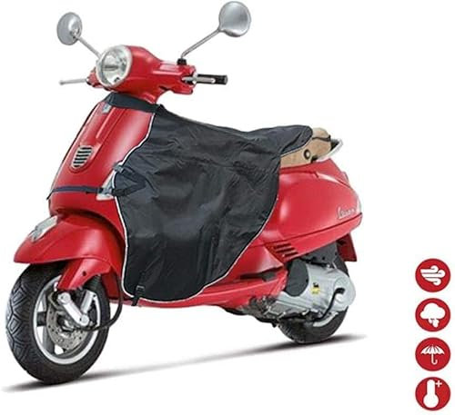 Queta Scooter Tablier Universel Couvre Jambe, Scooter Couverture Chaude Imperméable Coupe-Vent pour Protection de Jambes et Genouillère de conducteur, Housse Protection Contre Le Froid et la Pluie