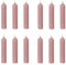 IB Laursen 12x Stabkerzen in Rosa Malva 11 cm - Kerzen aus Paraffin - Leuchterkerzen Spitzkerzen für Kerzenstände Wachskerzen