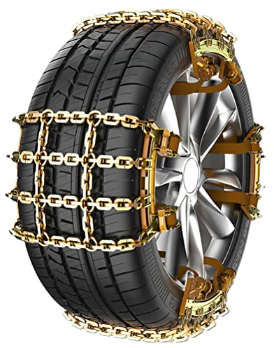 Catene da neve per auto, antiscivolo, universali, in acciaio inox, regolabili, antiscivolo, per auto, SUV, camion