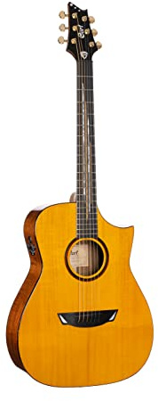 Cort Luxe II Frank Gambale Signature Series Acoustic Guitar, Natural Gloss