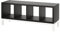 IKEA KALLAX Regal mit Untergestell, 147x59 cm, Schwarz-Braun/Weiß