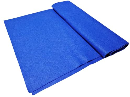 Jtnohx Feltro Blu, Tessuto di Feltro per L'artigianato, Fogli di Tessuto Morbido per L'arte e Progetti di Cucito 1,4mm di Spessore 91x225CM Flessibile