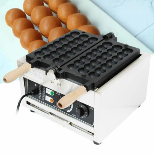 Piastra per waffle a bolle, 1500 W, 50 – 300 °C, struttura a nido d'ape, macchina per waffle, rivestimento antiaderente