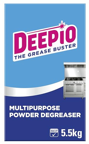 Deepio Professional Multipurpose Powder Degreaser 5.5kg, Best for All Tough Kitchen Challenges, Food Contact Safe