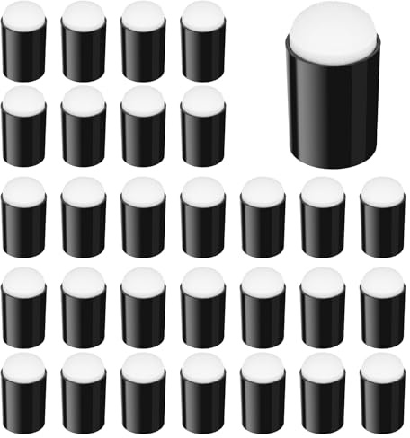 Mabor 30Pcs Finger Daubers Sponge for Painting, Face Painting Sponges for Crafting DIY, Stamping Ink, Stencil Sponges for Card Making