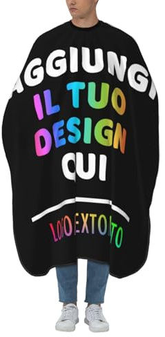 Mantella Parrucchiere Personalizzato Mantella Barbiere Personalizzata il tuo con Foto Testo Logo Mantello Taglio Capelli Uomo Personalizzate Con Nome Immagine Resistente Accessorio Per Barber Shop