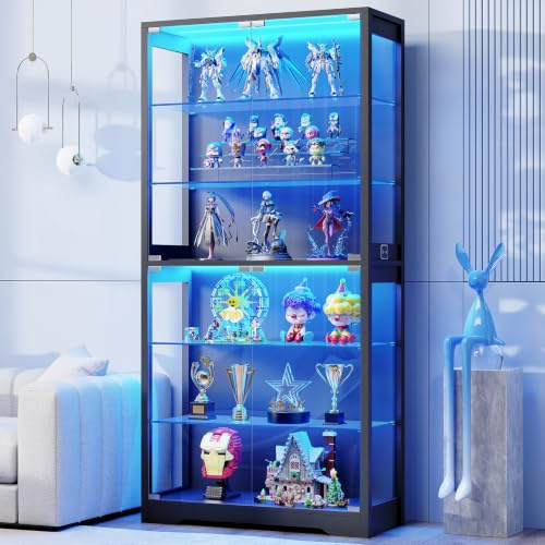 BROTTAR 71 Display Cabinets with Glass Door & Adjustable Glass Shelves