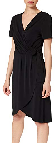 Vila Vestido de Mujer Vinayeli S/S Rodilla/Vestido Su-Noos, Negro, M