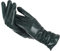 Pulcykp Faltenlederhandschuhe Damen Farbige Lederhandschuhe Damen Faux Schaffell Winterhandschuhe, Schwarz Grün, 8.5