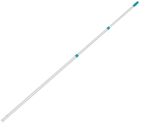 BESTWAY Pértiga en 3 Secciones 360 cm para Limpieza y Mantenimiento de Piscinas, Plateado