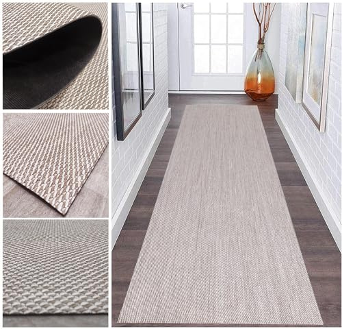 Alfombra Pasillo Lavable - Vinilica - Exterior - Alfombra Vinilica Cocina - Salón - recibidor [Finland 37 60X120CM]