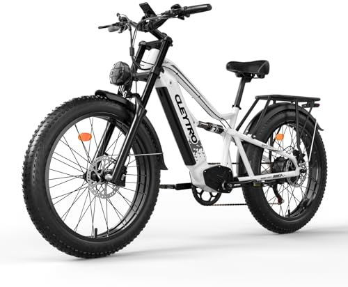 tifgalop Vélo électrique, vélo électrique Tout-Terrain de 26 Pouces, vélo électrique Unisexe pour Adultes, Suspension complète, 7 Vitesses, Batterie au Lithium 48 V 18Ah, autonomie jusqu'à 45-90 km
