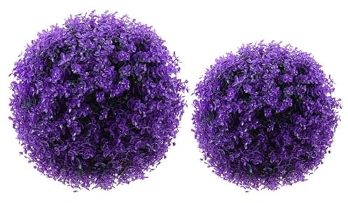 ABOOFAN Artificial Eucalyptus Leaf Topiary Ball 12 Inch Indoor Outdoor Decorative Plant Sphere for Garden Window Home Party Decoration