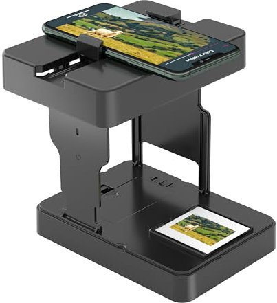 Escáner de películas móviles de 35 mm, Escáner de diapositivas positivas y negativas, escanear diapositivas y negativos en casa con tu propio smartphone