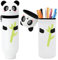 Lotvic Federmäppchen aus Weichem Silikon, 2-in-1 Mäppchen, Stand Up Federmäppchen, Mäppchen Panda, Schlampermäppchen, Tier Stifthalter, Stifthalter Bleistifttasche Mädchen Junge (Panda)
