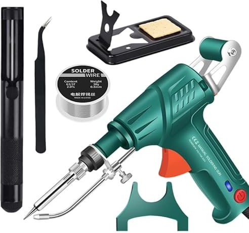 XINGBEI Outils de soudage Laser industriels chauffés à l'intérieur, Ensemble de Pistolet à souder Multifonction, Pistolet de soudage Laser pour métal, soudeuse portative (Green)
