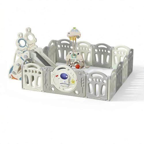 Parque Infantil Plegable Temático Astronauta para Bebés y Niños