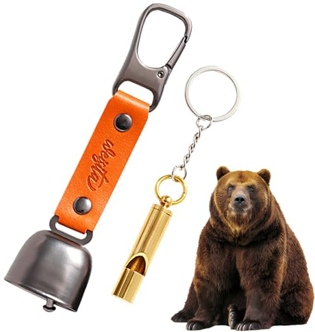 Bärare för hallar – kuhglocker av en med magnetischem med magnetdämpare, vintageglas för hemmakontor och vandrare | Perfekt för camping, vandring, vandring, ängel, utomhus-säkerhet, trädgård