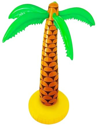 1 Pc 6 ft Inflatable Palm Tree Party Decorations, Blow Up Tropical Hawaiian Pool and Beach Luau Props for Summer Parties, Tiki Events, Garden BBQ, Fancy Dress, Jungle Theme Decor and Photo Backdrops