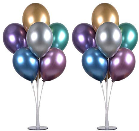 PILIN Ballonhalter Wiederverwendbare Set Ballonhalter, Ballon Stand,passende Ballons für den Einsatz mit jedem Urlaub Szene(2pcs)
