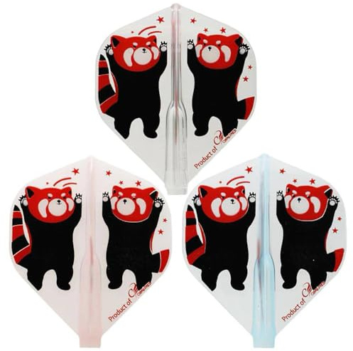 COSMO DARTS Plumes Fit Flight Air Red Panda Standard