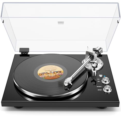 Plattenspieler mit Riemenantrieb und Bluetooth, digitaler USB-Ausgang, magnetische Tonabnehmerkartusche, digitales Vinyl zu MP3, AT-3600L, 33 oder 45 U/min, schwarz