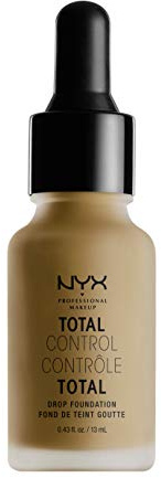 NYX Professional Makeup Total Control Drop Foundation, Precise Dosage, Buildable Coverage, Long Lasting, Vegan Formula, Matte Finish, Shade: Cappucino