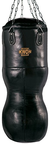Kwon Hook Leder Sandsack 100-200 cm gefüllt schwarz