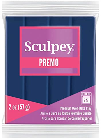 Sculpey Polyform Premo Sculpey Modelliermasse, Marineblau, 57 ml, Navy