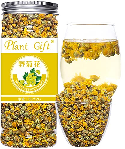 Plant Gift Wild Chrysanthemum Tea 60G/2.11oz 野菊花 Thé de chrysanthème sauvage, bourgeon de chrysanthème frais, thé aux herbes chinoises, thé aux fleurs