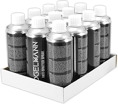 Confezione da 12 pezzi Vogelmann Spray Anti Stick Antiadesivo per Saldatura Mig-Mag
