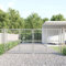 LAPOOH Puerta de Malla de jardín Acero galvanizado Plateado 300x175cm~Puertas para Jardin, Puertas De Exterior, Valla Jardín, Rejas para Puertas De Entrada